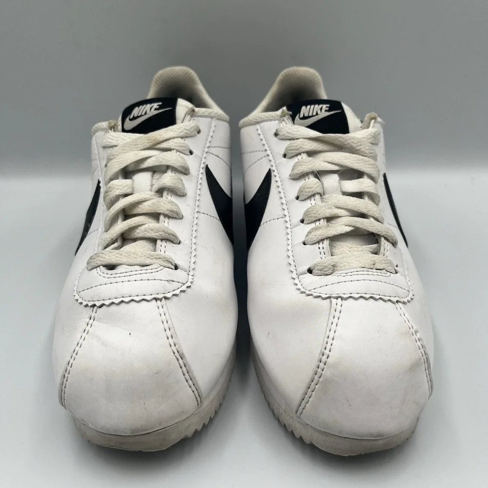 2018 Nike Cortez Retro Classic White Black Shoes Women's Sz 8.5 (807471-101)